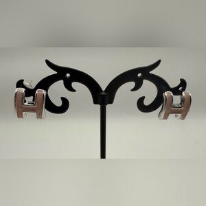 Silver tone and pink Earring stainless steel luxury jewelry New